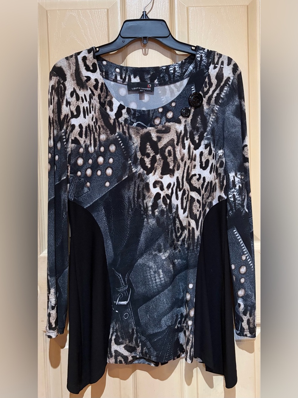 Laura Petites Animal Print Tunic, Size L